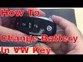 VW Touareg emergency key and battery removal