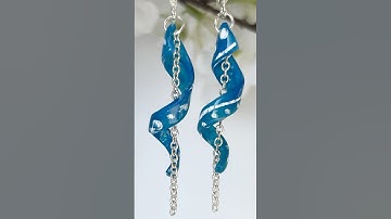 Translucent Polymer Clay Mokume Gane - Translucent Spiral Earrings Tutorial