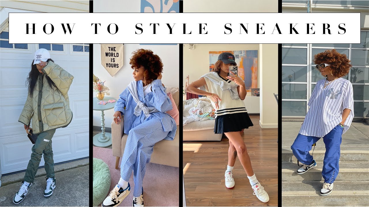 How to Style Sneakers! Fall Outfits 2021 #SportyChic