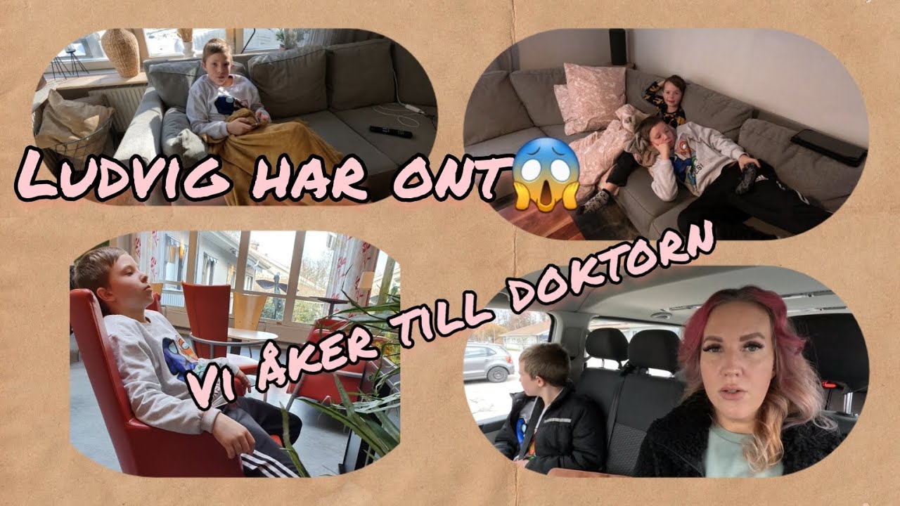 Stackars Ludvig mår inte riktigt bra//vet inte vad det kan bero på.