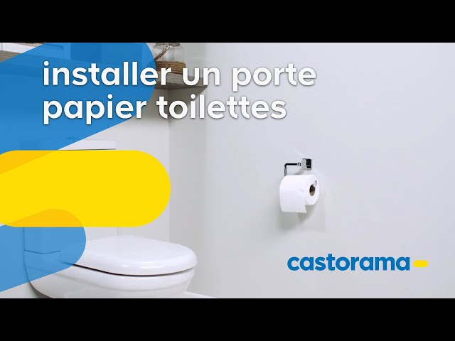 Installez un dérouleur de papier wc en porcelaine noire