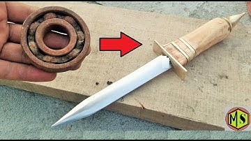 Turning A old rusty FILE  into REALLY sharp beautiful knife  - Knife making