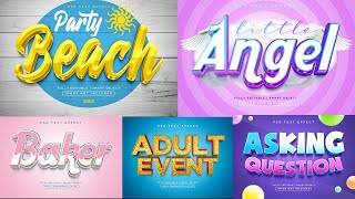 3D Text Effect  In PSD Files |English| |Photoshop Tutorial|