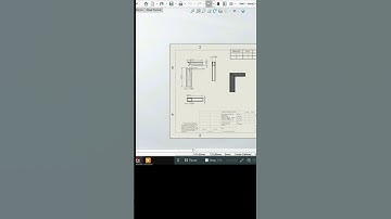 SolidWorks 2025 shop drawing 60x40 Rhs section  joint  #shorts