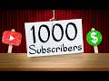 How to get your first 1000 subscribers on youtube in 2024