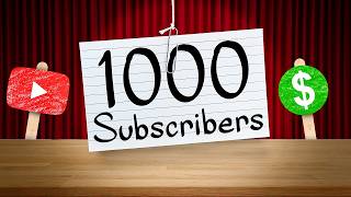 How to Get Your First 1000 Subscribers on YouTube in 2024