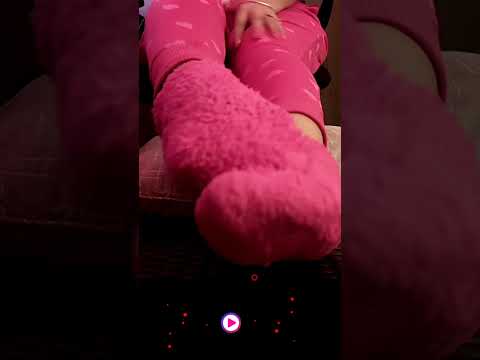 Asmr feet with soft socks, soft sounds and texture#relax #feetsounds #asmr #voiceeffects