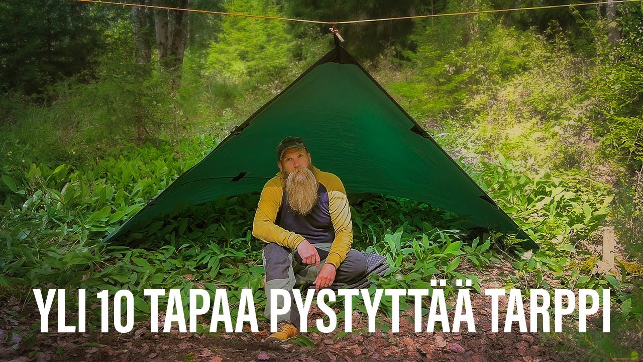 Yli 10 tapaa pystyttää tarppi - YouTube