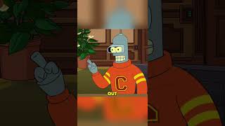 Bender gets up and takes off his underwear.#futurama #cartoon #funny