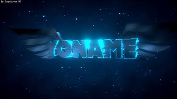 CRAZY  BLUE WING TEMPLATE   Blender Intro Template #32   ~By Suspicious HD