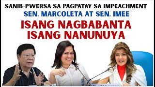 Sen. Marcoleta Lllntlk Lang Ang Walang G4Nti Sen. Imee Talo Na Ang Impeachment