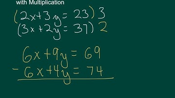 Lesson 7-4 Elimination with Multiplication