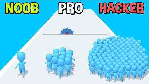 NOOB vs PRO vs HACKER in Count Masters:Crowd Runners 3D