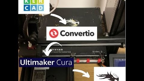 Tinkercad to convertio to cura to your 3D printer