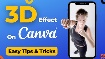 How to create a 3D effect in Canva | Canva easy tips and tricks #canva#digitalart#canvatipsandtricks
