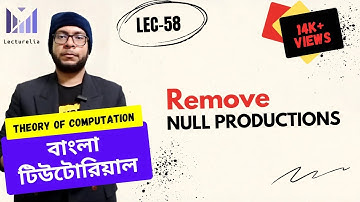 (Part-2.13) Remove Null Productions in CFG - Part 1 | TOC Bangla Tutorial