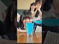 こぼしたら負け!サイダー表面張力!!#shorts