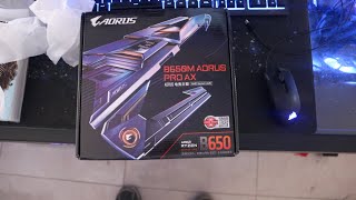 Gigabyte B650M Aorus Pro AX Unboxing