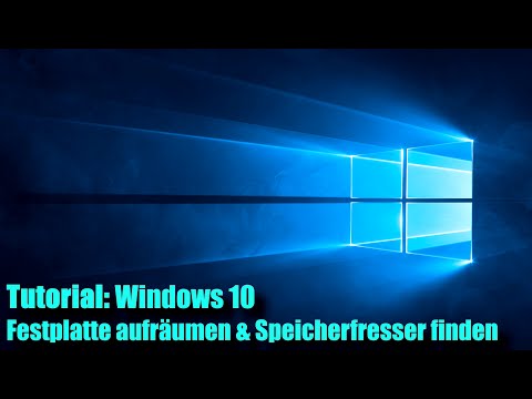 Windows 10 Festplatte aufräumen / Speicherfresser finden (Tutorial)