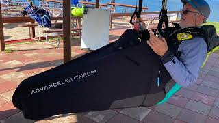 Old Guy Paragliding-Flying the Advance Lightness 3 pod harness