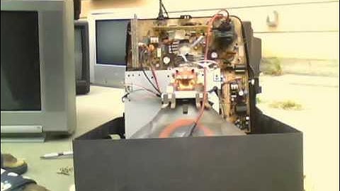 Inside the Panasonic PV-M1345 CRT TV/VCR Combo