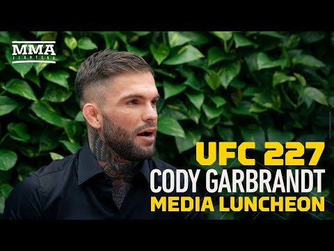 UFC 227: Cody Garbrandt LA Media Lunch Scrum - MMA Fighting