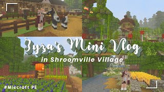 ˗ˏˋ Minecraft PE 「Mini Vlog」 in Shroomville Village 🍇 came home from grandma's house! screenshot 4