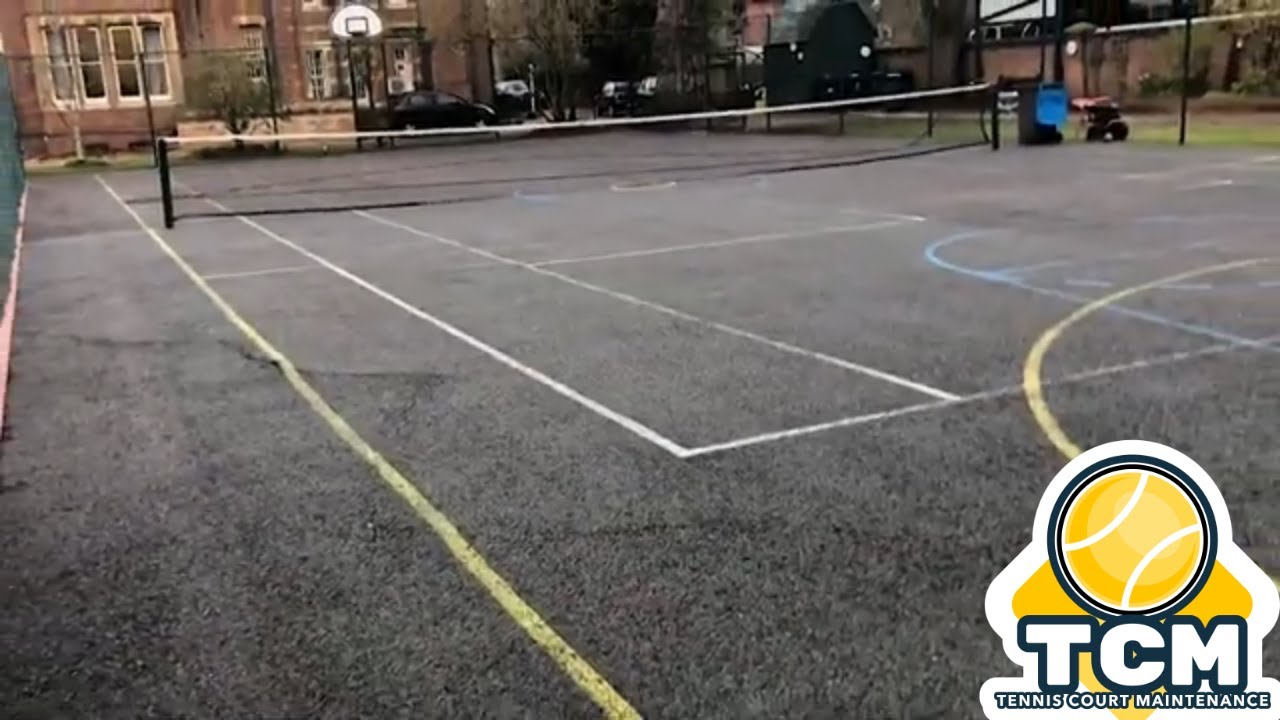 Tennis Court Maintenance in Banbury, Oxfordshire Tennis Court Maintenance Near Me YouTube