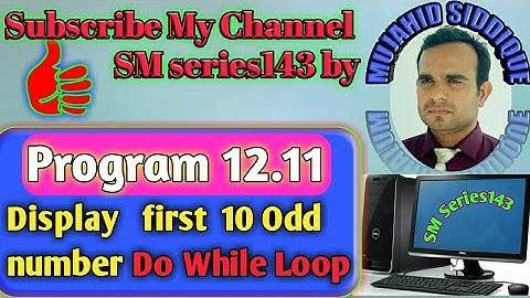 program dispaly first 10 odd number using do while loop in c program (urdu/hindi)