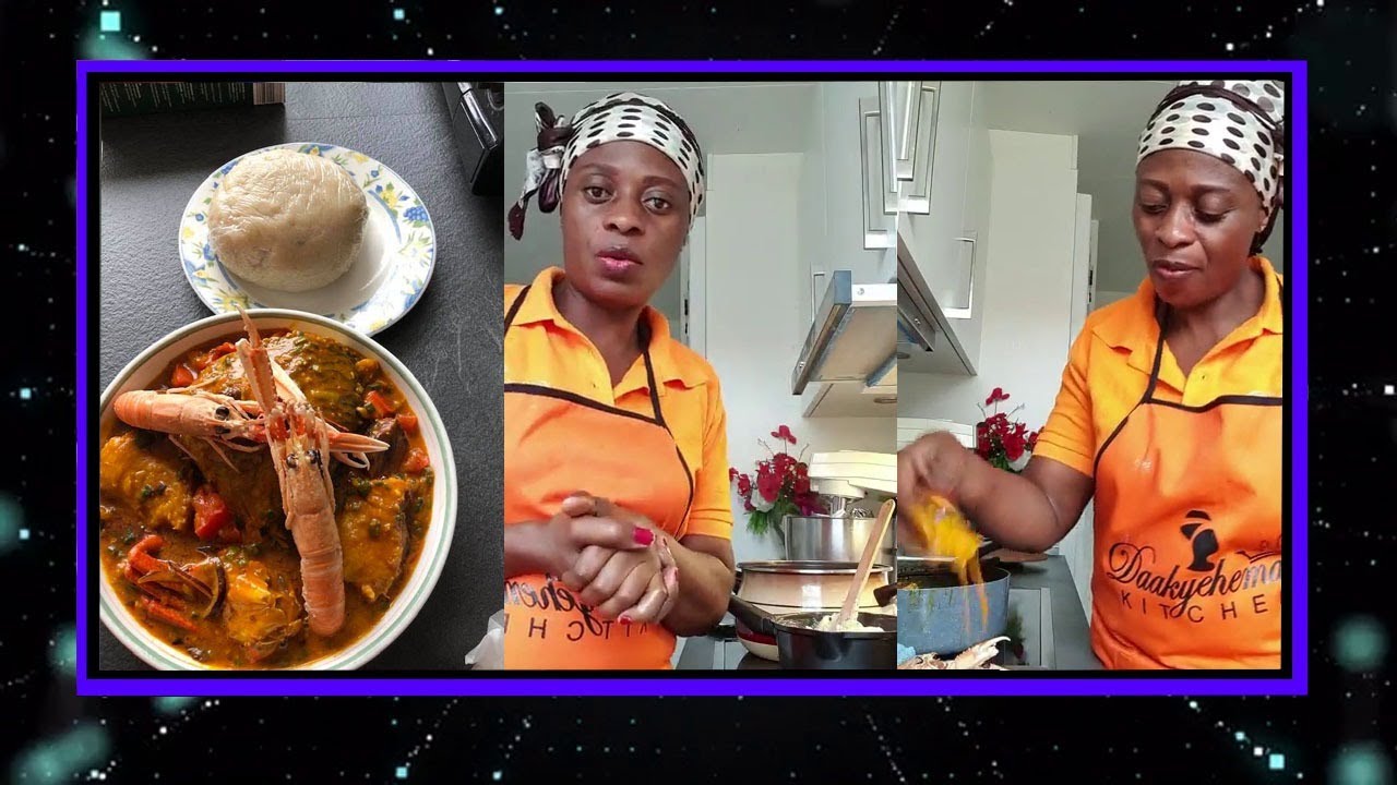How To Prepare Ghana Banku With Okro Soup DaakyeHemaaKitchen YouTube
