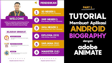 Tutorial Membuat Aplikasi Biography Berbasis Android Dengan Adobe Animate 2022 - Video 1