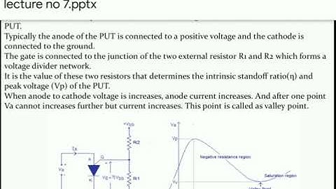 Programmable Unijunction Transistor(PUT)