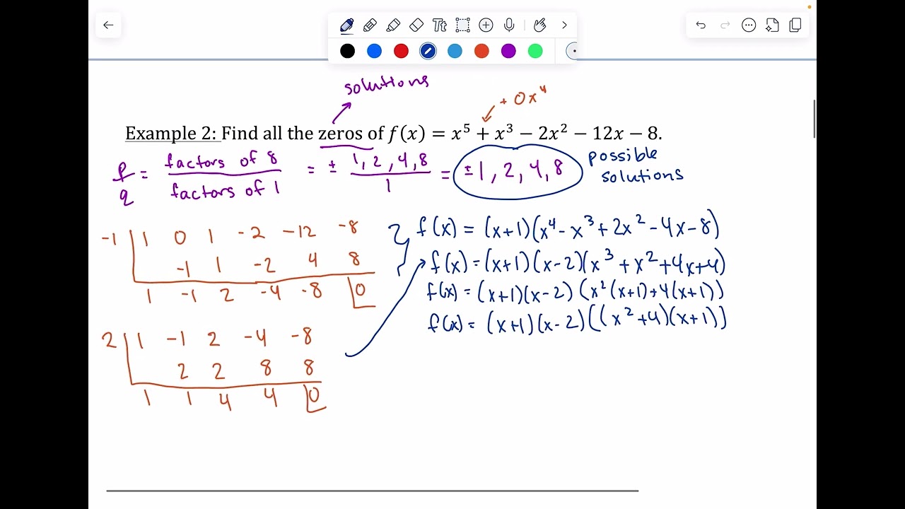 4.6 The Fundamental Theorem of Algebra