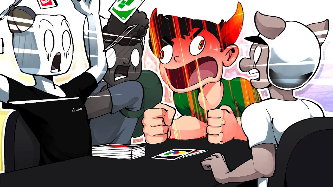 UNO but everyone just yells at each other (UNO Funny Moments)