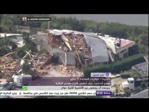 أعاصير تضرب أمريكا و عواصف ثلجية في روسيا