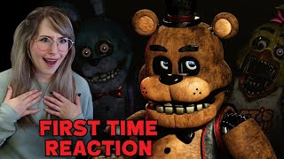 HORROR FAN REACTS TO ALL FIVE NIGHTS AT FREDDY&#39;S TRAILERS FOR THE FIRST TIME