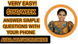 Earn $350/week online with your Phone Answering Simple Questions screenshot 3