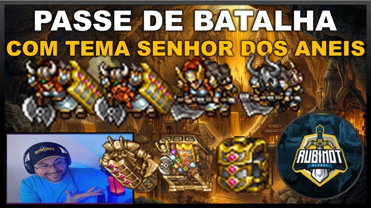 NOVO PASSE DE BATALHA RUBINOT COM TEMA DO SENHOR DOS ANEIS