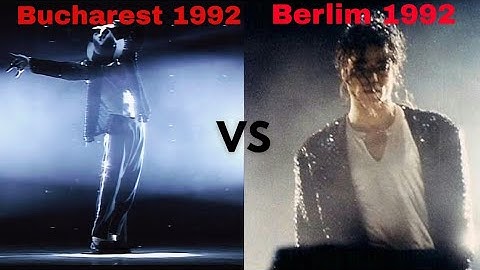 Michael Jackson - Billie Jean Comparison Bucharest 1992 vs Berlin 1992
