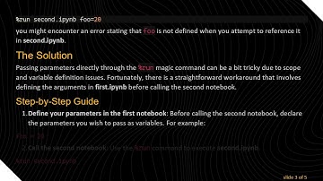 How to Pass Arguments to a Jupyter Notebook Using Magic Commands