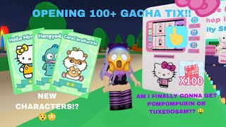 OPENING 100+ GACHA TIX!! 😳🫣 || My Hello Kitty Cafe