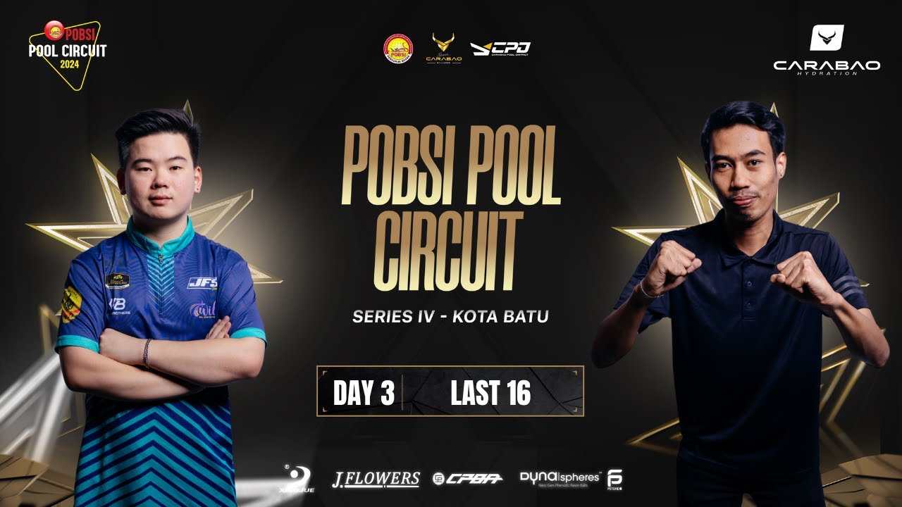 ANDRI - JFLOWERS VS AGUNG - WWW | POBSI POOL CIRCUIT SERI IV - KOTA BATU [ TOP 16 ROUND ]