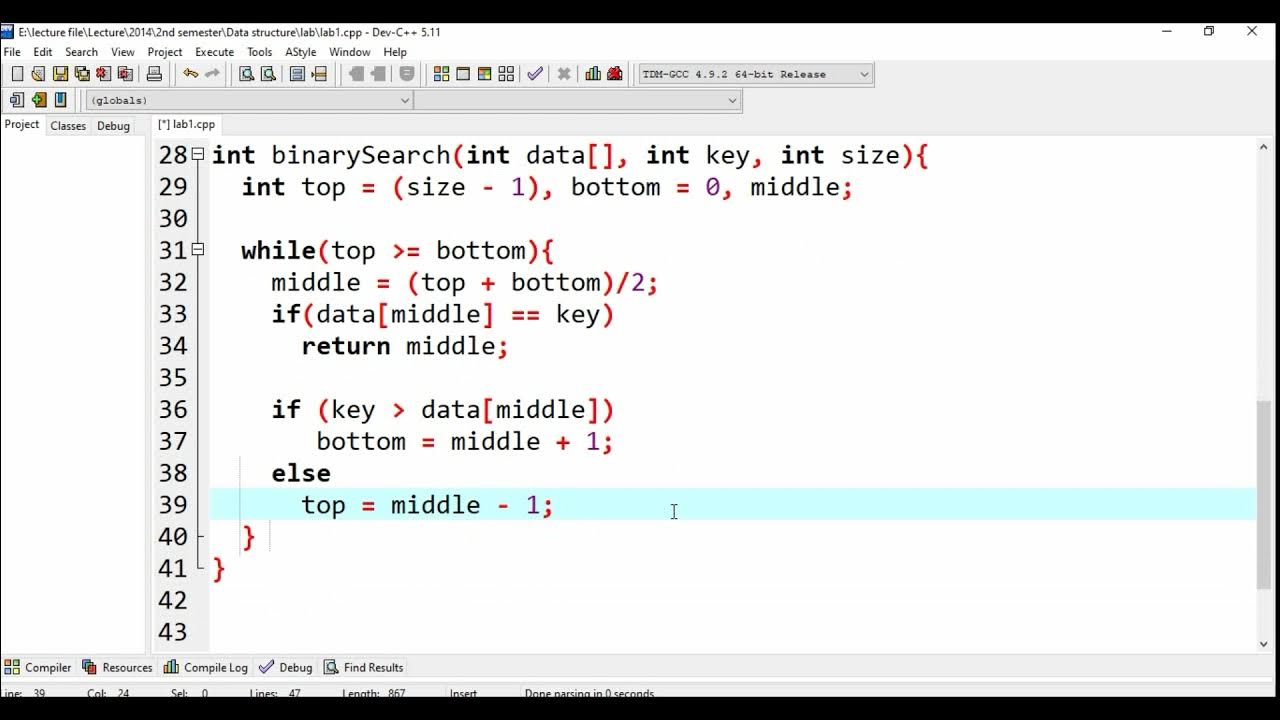 Part 2: Binary Search in Amharic with c++ programming language - YouTube
