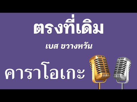 ♫ • ตรงที่เดิม • เบส ขวางหวัน「คาราโอเกะ」