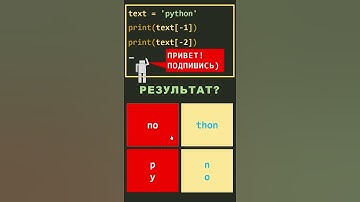 Проверка Тест Python Индекс с Конца #shorts