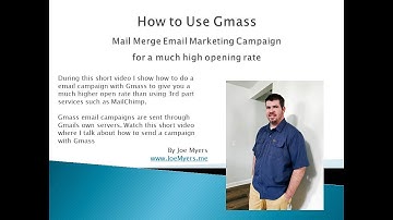 How to Use Gmass to Mail Merge Using Gmail