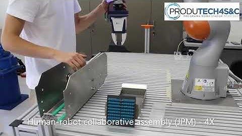 Human-robot collaborative assembly featuring hand-guiding