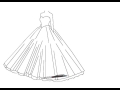 رسم فستان زفاف
