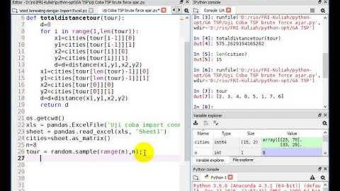 Python Traveling Salesman Problem 06 Algoritma Brute Force  Generate All possible Tour