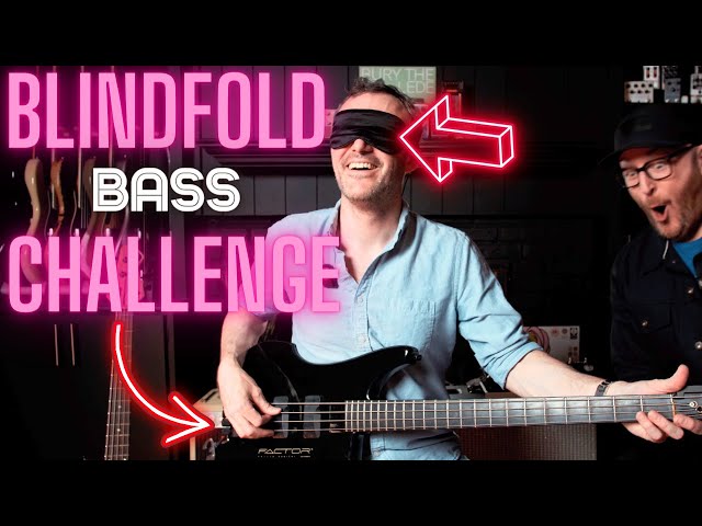 Blindfold Bass Challenge  Can I Guess 13 Basses Locked in a